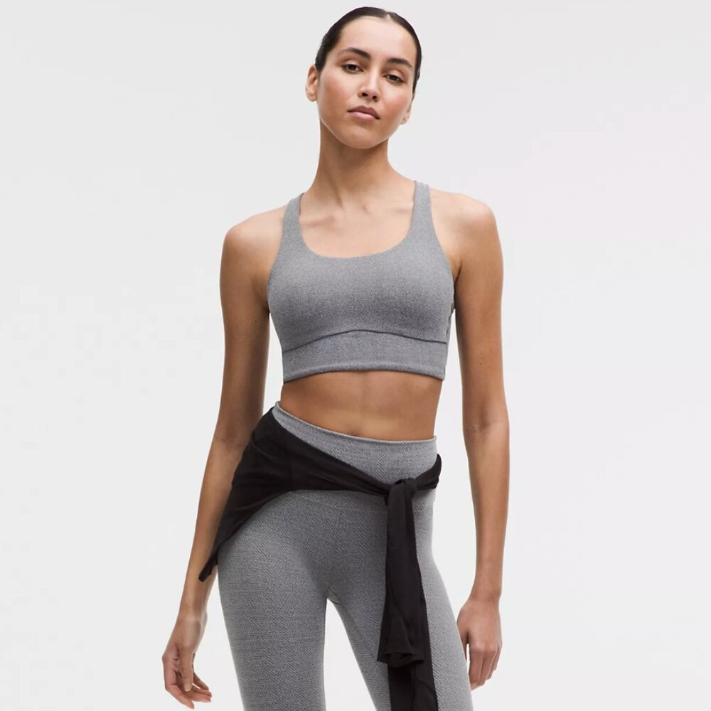 Lululemon Energy Longline Bra Evolve - Herringbone - NWT!